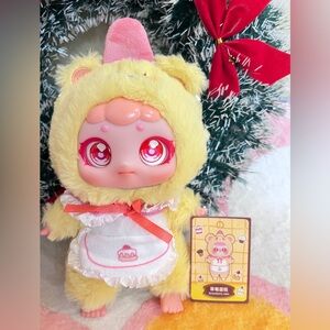 Cute Blue and Cream Plush Doll & Yellow Bear plush doll.